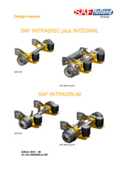 Design manual SAF INTRADISC plus INTEGRAL, SAF INTRADRUM