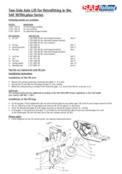 Installation Instruction: Two-Side Axle Lift