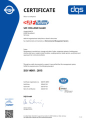 ISO 14001 : 2015 - Environmental Management System