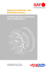 Betriebsanleitung - Achsen mit Scheibenbremsen