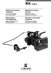 Installation, use and maintenance instructions - V.ORLANDI Kit CO018