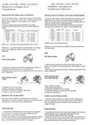 Installation, operating and maintenance instruction V.ORLANDI Ball Hitches- Pintle Hooks