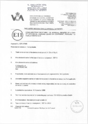 Type Approval V.Orlandi DE72