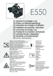 Installation and operating instructions V.Orlandi E550