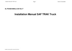 Installation Instructions: SAF INTRA CD TRAK - Truck