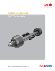 SAF Trailer Axle Installation manual