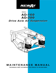 AD-160/200 Drive Axle Suspension Maintenance Manual