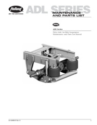 ADL Series Air Suspension Maintenance and Parts List Manual