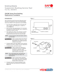 SAF CBX/CB Series Pivot Bushing Replacement Instructions