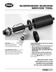 Suspension Bushing Service Tool Flyer for HOLLAND NS, RL, RLU, AD & ADL Series, ART & NL Series and ER-2250 Suspensions