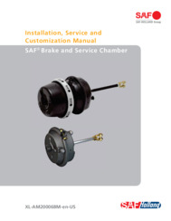 Installation, Service and Customization Manual for SAF Brake and Service Chamber