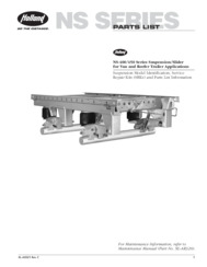 HOLLAND NS-400/450 Series Suspension/Slider Parts List Manual