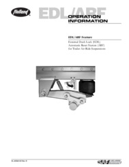 HOLLAND EDL/ARF Operation Information for Trailer Air-Ride Suspensions