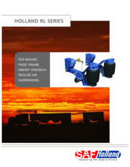 Holland RL Series Fixed Frame Trailer Suspension Brochure