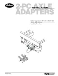 2-Pc Axle Adapters - Installation Procedures
