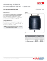 SAF CB2300/CBX23 Air Spring Product Update Bulletin
