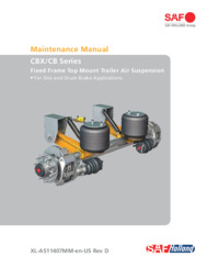 SAF CBX/CB Series Fixed Frame Top Mount Air Suspension Maintenance Manual