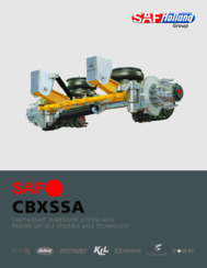 SAF CBXSSA Self Steering Axle Air Suspension Brochure