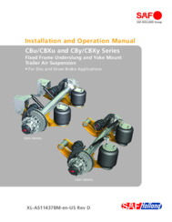 SAF CBXu & CBXy Series Trailer Air Suspension Installation & Operation Manual