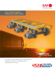 SAF CBX69 Series Tridem Axle Slider System Brochure