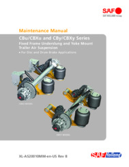 Maintenance Manual for SAF CBu/CBXu & CBy/CBXy Series Fixed Frame Underslung & Yoke Mount Trailer Air Suspensions