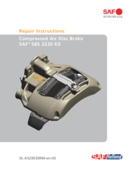 SAF SBS 2220 K0 Compressed Air Disc Brake Repair Instructions