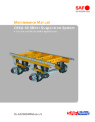 SAF CBXA 40 Slider Suspension Systems Maintenance Manual