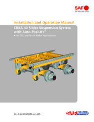 Installation and Operation Manual for SAF CBXA 40 Slider Suspension Systems with Auto-PosiLift