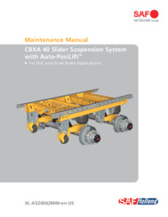 SAF CBXA 40 Slider Suspension System with Auto-PosiLift Maintenance Manual