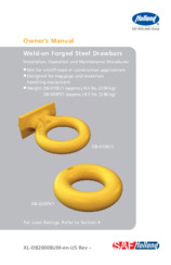 HOLLAND Weld-On Forged Steel Drawbars Owner's Manual