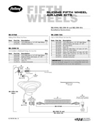 Installation Instructions for HOLLAND Sliding Fifth Wheel Air Line Kits