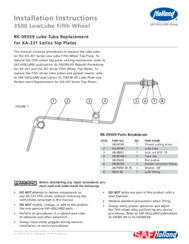 HOLLAND XA-331 Series Fifth Wheel Top Plate Installation Instructions