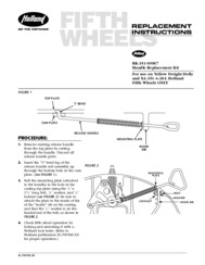 HOLLAND FW35 Handle Replacement Kit Instructions