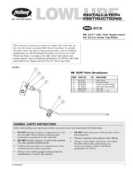 HOLLAND FW8 Fifth Wheel Top Plate Lube Tube Replacement Installation Instructions