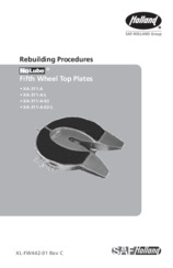HOLLAND FW31 NoLube Series Fifth Wheel Top Plate Rebuilding Procedures