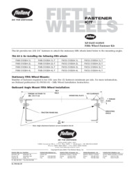 HOLLAND XP-FAST-S10505 Fifth Wheel Fastener Kit Flyer