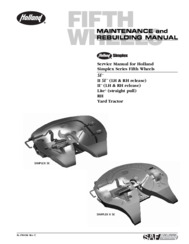 HOLLAND Simplex Series Fifth Wheels Maintenance & Rebuilding Manual