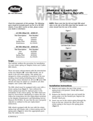 Holland SIMPLEX & CASTLOC Fifth Wheel Jaw Return Spring Retrofit Instructions