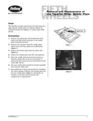 Removal & Replacement of Taperloc Slider Saddle Plate Instructions for HOLLAND SIMPLEX & CASTLOC Series Fifth Wheels