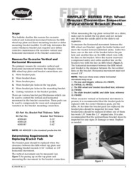 HOLLAND SIMPLEX Series Fifth Wheels Bracket Connection Inspection Bulletin