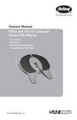 HOLLAND FW33 LowLube Series Fifth Wheel Owners Manual