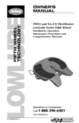 HOLLAND FW83 Fleetmaster LowLube Series Fifth Wheel Owners Manual