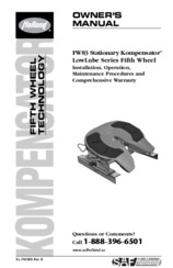 HOLLAND FW83 Stationary Kompensator LowLube Series Fifth Wheel Owners Manual