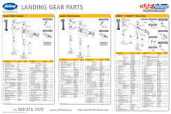 Aftermarket Parts Chart for HOLLAND Model 50000/51000, Mark V & MARK V HD Landing Gear