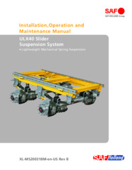 SAF ULX40 Slider Suspension System Installation, Operation & Maintenance Manual