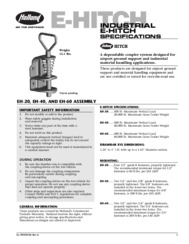 Industrial E-Hitch Specifications