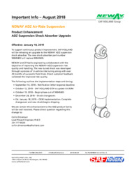 NEWAY ADZ Suspension Shock Absorber Upgrade Bulletin