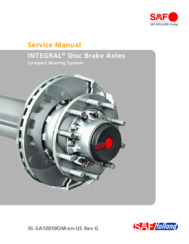 SAF INTEGRAL Disc Brake Axles Service Manual