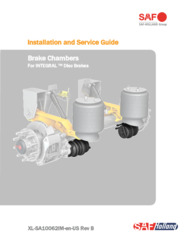 Installation and Service Guide-Brake Chambers