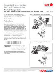 Lower Air Spring Spacer Change Bulletin for SAF Self-Steering Axle Suspensions